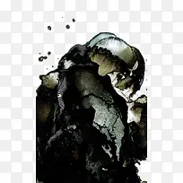 创意水彩海浪