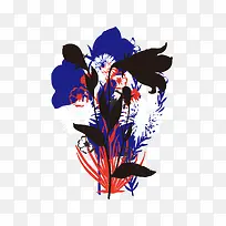 矢量兰花素材