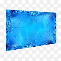 长方形蓝色水