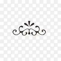 黑色对称花纹