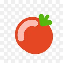 矢量卡通简洁扁平化番茄