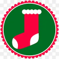 创意小图标圣诞节礼物袜子