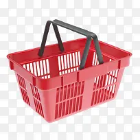 红色镂空超市购物筐塑料提手