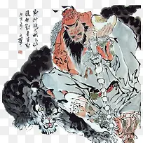 水墨画赵公明