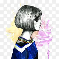 短发女孩