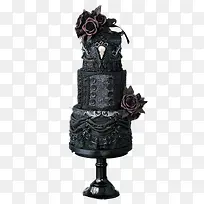哥特黑玫瑰蛋糕