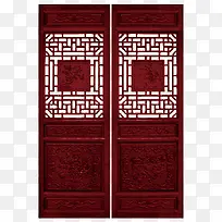 红木古典中国风木门