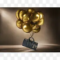 金色气球女式包包