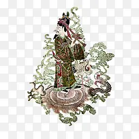 皮影人物