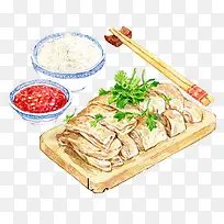 卡通北京烤鸭