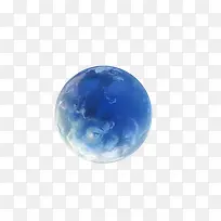 蓝色意境月亮