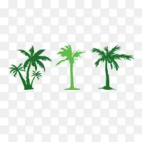 绿色简洁椰树