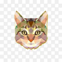 有质感的彩色猫头