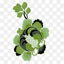 绿色花