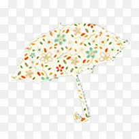 碎花的雨伞