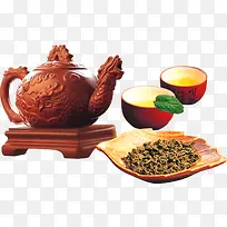 古典茶叶茶杯龙纹