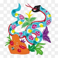 传统的剪纸图案