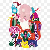 传统的剪纸图案