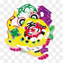 传统的剪纸图案