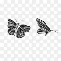 蝴蝶形状条形码装饰图