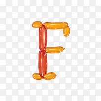 气球字母F