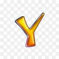 水滴字母Y