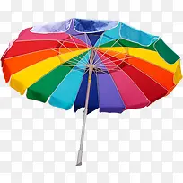 摄影彩虹色的遮阳伞