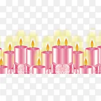 粉色烛光情人节活动页面