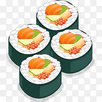 卡通寿司食物素材图