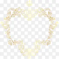 矢量心形花纹