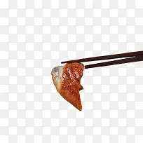 筷子夹鳗鱼