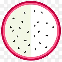 火龙果侧切图