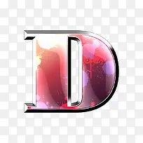 墨迹字母d