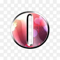 墨迹字母o