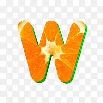 橙子字母w