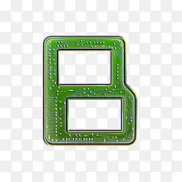 电路板字母数字8