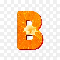 橙子字母b
