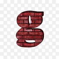 红砖墙字母g