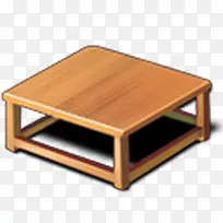 木制手绘方桌