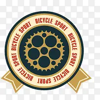 圆形的自行车徽章设计