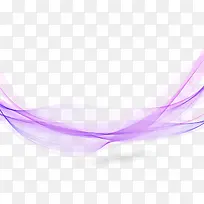 矢量现代紫色丝柔线条素材