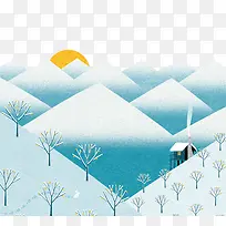 简易雪景图