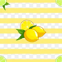 可爱柠檬背景