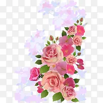 水粉玫瑰花
