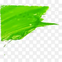 嫩绿色水彩笔刷