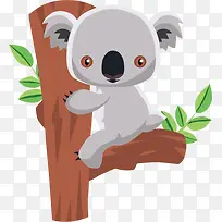 矢量爬树的考拉
