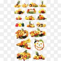 各种水果与蔬菜组图