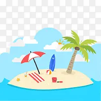 海滩阳伞