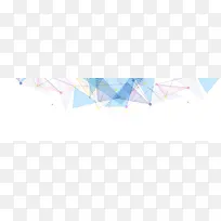 蓝色几何形banner背景