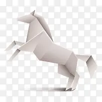 马折纸矢量图